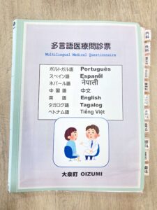 多言語問診票イメージ図